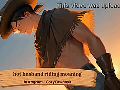 Hot husband's wild riding makes her moan loud