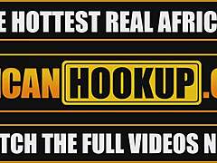 Kenyan teen's holes stretched by tourist's huge white cock