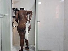 spy cam catches big ass babe fucked shower reality style