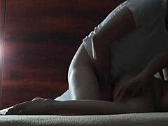 Girl Takes Massive Floating Dildo Deep Inside