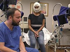 Taylor Ortega's Latex Gloved Humiliation and Vibrator Orgasm Backstage