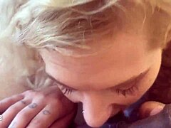 scarlett love goes wild sucking first big american black cock