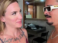 Swing Party Leads to Bedroom with Two Lingerie Babes and Thick Cocks