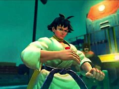 ninja chick bangs her karate student in wild street fight