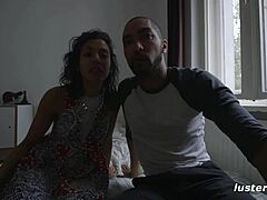 Jak and Dahlia submit in pierced nipple homemade fuck!