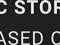 Christmas lesbian lovers kiss moan lick pussies passionately!