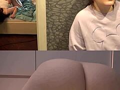 Curvy girl sucks fat old cock!