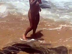 i got totally naked flashing on the beach young african exhibitionist