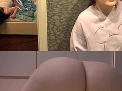 Curvy girl sucks fat old cock!