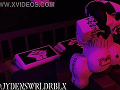 taming my snowbunny friend with this huge bbc god!