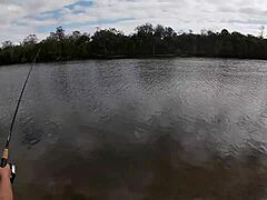 wanna see bustydiamond's big ass tits get fucked outdoors after fishing?