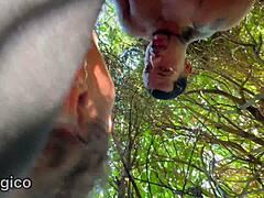 Married Latina Hottie Fucks Lover In Woods While Hubby Works!