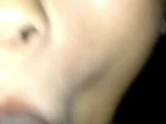 schoolgirl sucks cock until creamy mouth explosion!!