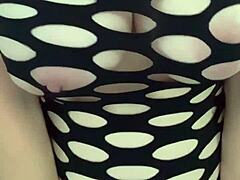 sexy milf teases with big tits and juicy ass in hot display