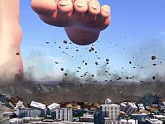 whoa this giantess fetish with her huge tall body 😲