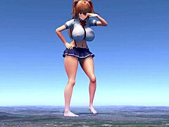 whoa this giantess fetish with her huge tall body 😲