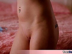 SKINNY and PETITE 18+ STEPSIS flaunts SEXY LINGERIE for teasing bedroom fun