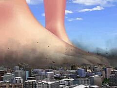 whoa this giantess fetish with her huge tall body 😲