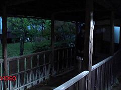 bold outdoor japanese milf babe teases wildly before intense blowjob and cum explosion