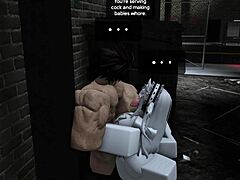 he breeds a horny cowgirl deep in a dark alley on roblox