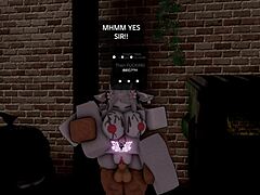 he breeds a horny cowgirl deep in a dark alley on roblox