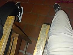 my best friend alisongonzalez26 swallows my whole dick on the balcony till neighbor almost catches us