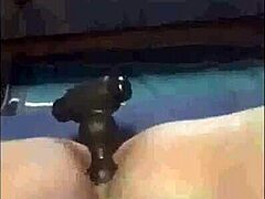 Double Dildo Penetration Fills Pussy And Ass For Massive Outdoor Squirts