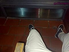 my best friend alisongonzalez26 swallows my whole dick on the balcony till neighbor almost catches us