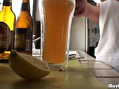 milf deepthroats and titty fucks cock