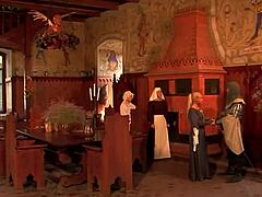 Blonde And Brunette Hotties Share Outdoor Lesbian Licks