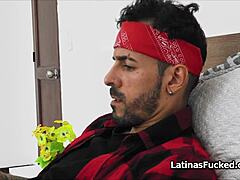 Latina Roomie Sucks Hard Cock to Start Wild Date Night!