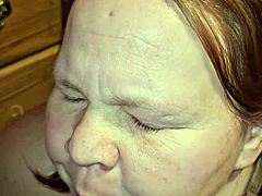 Milf Pisses Directly into Wife's Open Mouth