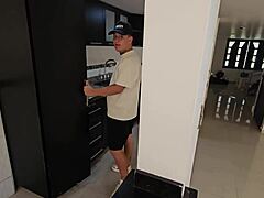 your friend's horny wife sucks my cock behind his back