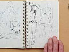 quick doggy style foot fetish sketch with sexy latina ass 💋👣