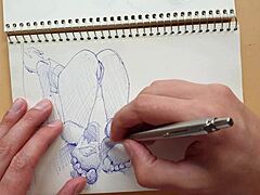 quick doggy style foot fetish sketch with sexy latina ass 💋👣