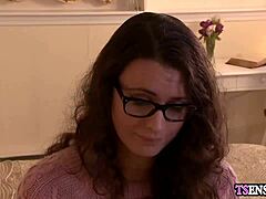 Cute Busty Shemale Gets Anal Fucked Hard By Lover's Cock