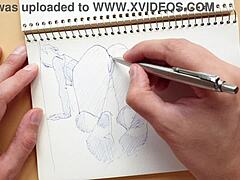 quick doggy style foot fetish sketch with sexy latina ass 💋👣