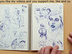 quick doggy style foot fetish sketch with sexy latina ass 💋👣