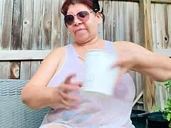 whoa these big tits look amazing soaked wet shirt