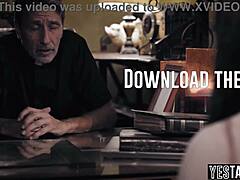 Cheating Busty Milf Fucks Hairy Priest's Monster Cock for Church Forgiveness