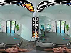 Virtual Girlfriend Sera Ryder Serves Breakfast with Small Tits Tease and More