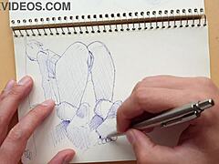 quick doggy style foot fetish sketch with sexy latina ass 💋👣