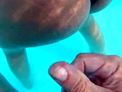 Hubby Films Wife's Wild Outdoor Pool Fantasy Fuck in Public!