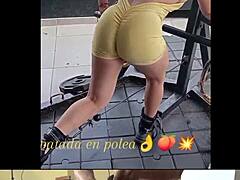 nicole medallo sweats at gym for hot body then fucks guys doggystyle with cumshot facial