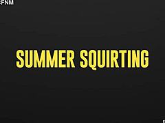 summer squirts wildly outdoors in every position from anal to fisting