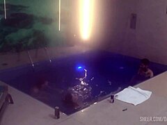 friends join motel pool threesome for steamy group fun part 2