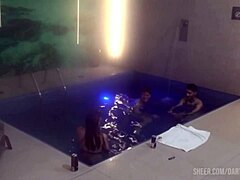 friends join motel pool threesome for steamy group fun part 2