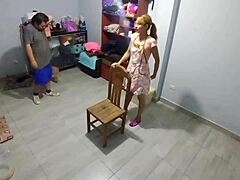 hidden cam catches me doggystyle hermanastra birthday chair fuck