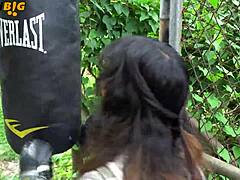 BOXING LATINA NEIGHBOR KNOCKS ME OUT SUCKS RIDES COCK POV!