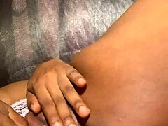 Pinkflowerr Slides Pink G-String Aside For Pussy Masturbation